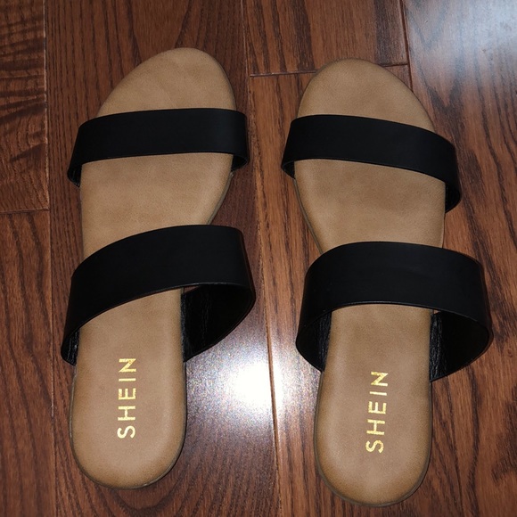 shein quilted sandals